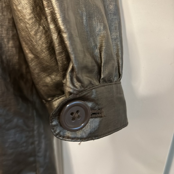 Chico's Bronze Shimmer Winchester Elbow Jacket Chico's - Picture 5 of 10